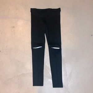 H&M Divided Black Open Knee Legging Pants M